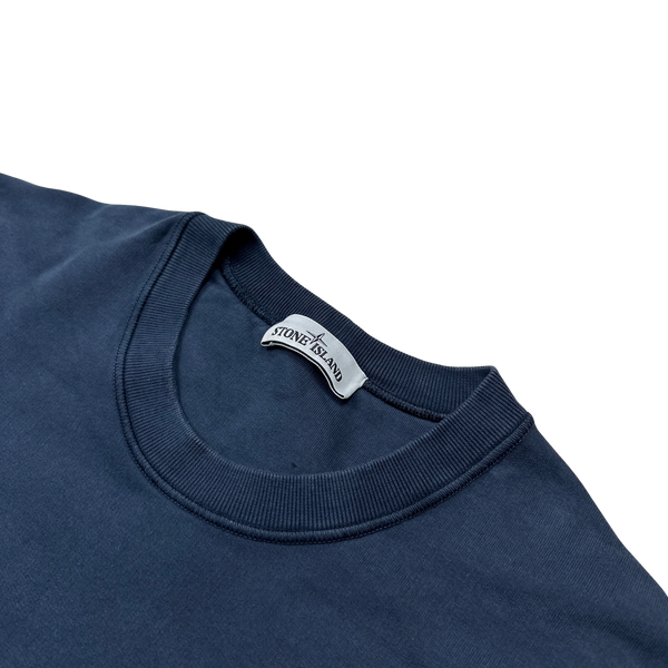 Stone Island 2021 Navy Cotton Crewneck - XXL