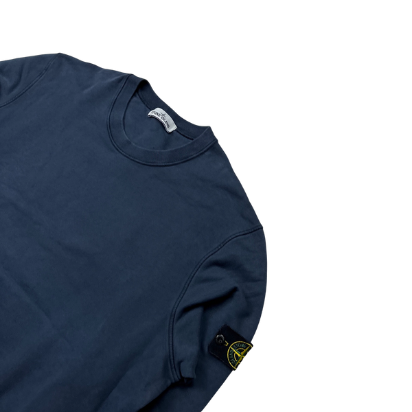 Stone Island 2021 Navy Cotton Crewneck - XXL