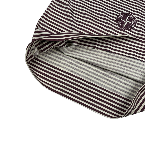 Stone Island Vintage 1987 Cotton Red Striped T Shirt - XL