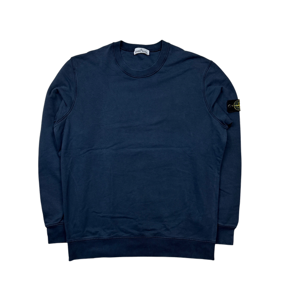Stone Island 2021 Navy Cotton Crewneck - XXL