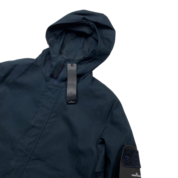 Stone Island Navy 3L Ghost Performance Cotton Jacket - Medium