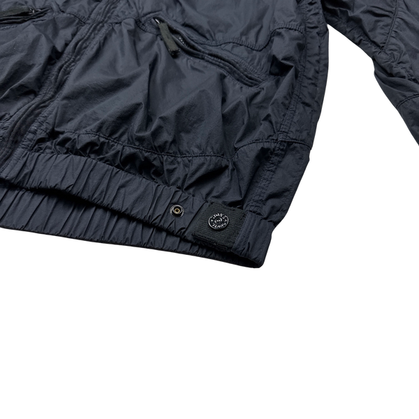 Stone Island 2011 Navy Membrana TC Hooded Rain Jacket - Large