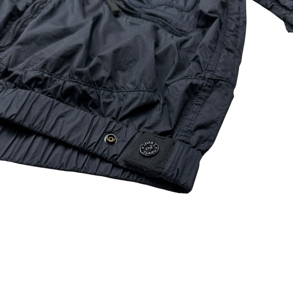 Stone Island 2011 Navy Membrana TC Hooded Rain Jacket - Large