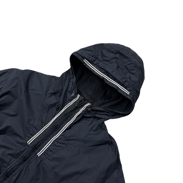 Stone Island 2011 Navy Membrana TC Hooded Rain Jacket - Large