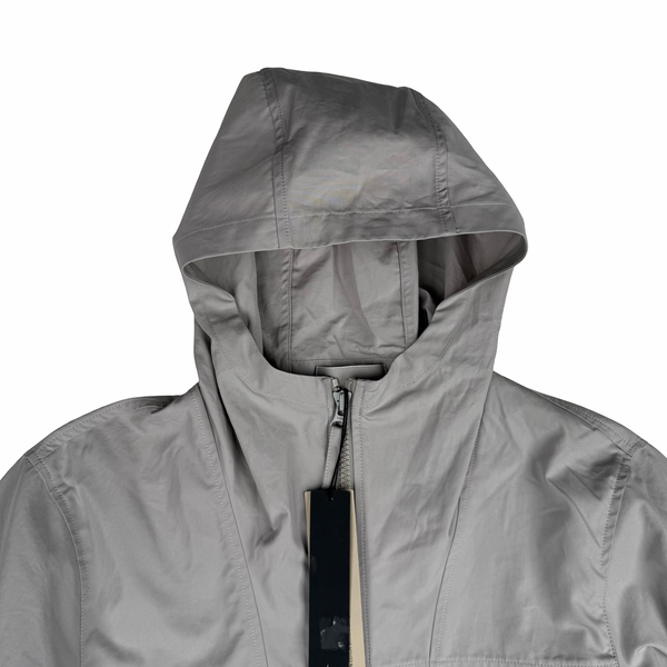 Stone Island Silver 2026 All-Weather Cotton Canvas S.I Ghost Jacket - Large