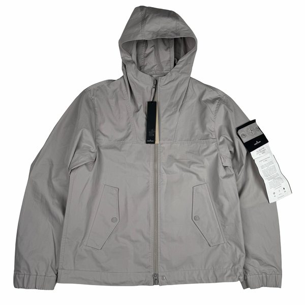 Stone Island Silver 2026 All-Weather Cotton Canvas S.I Ghost Jacket - Large