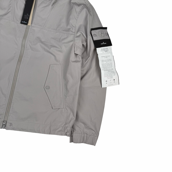 Stone Island Silver 2026 All-Weather Cotton Canvas S.I Ghost Jacket - Large