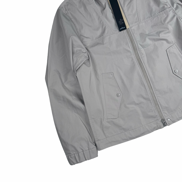 Stone Island Silver 2026 All-Weather Cotton Canvas S.I Ghost Jacket - Large