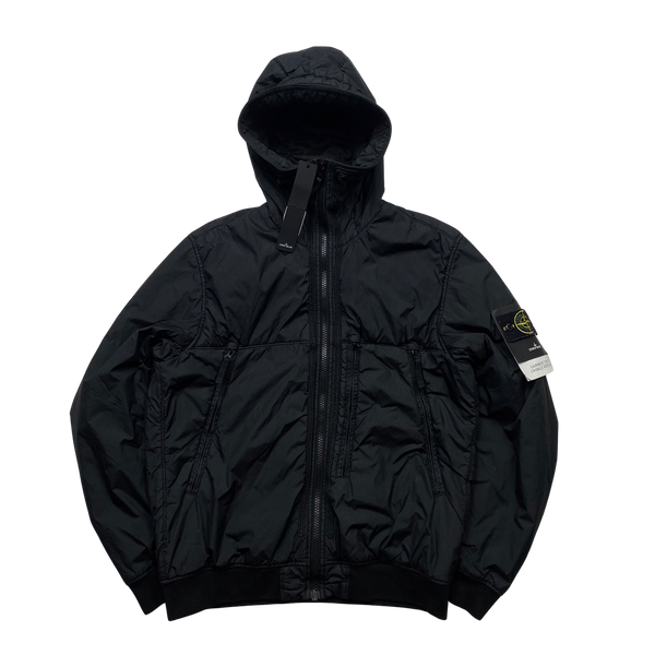 Stone Island Black Crinkle Reps NY Jacket - Large