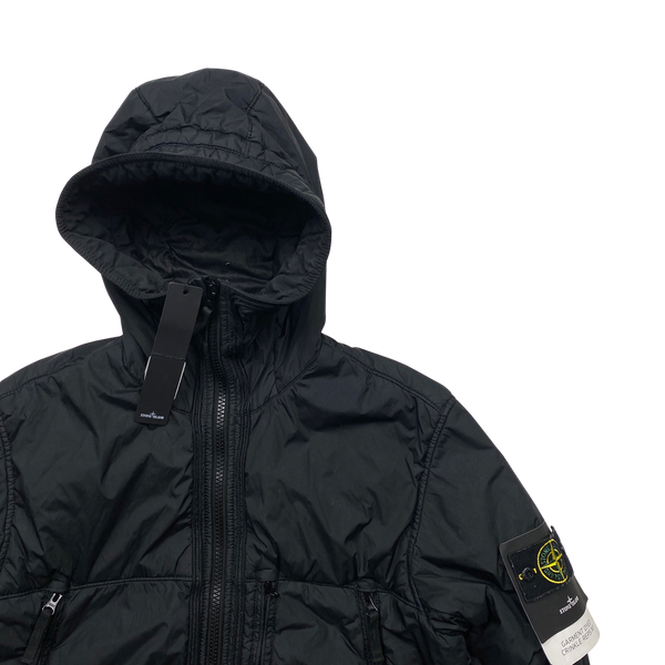 Stone Island Black Crinkle Reps NY Jacket - Large