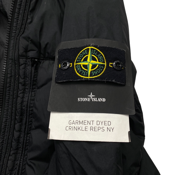 Stone Island Black Crinkle Reps NY Jacket - Large