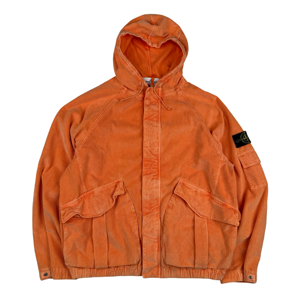 Stone Island x Supreme Orange Corduroy 500 Frost Jacket - Large
