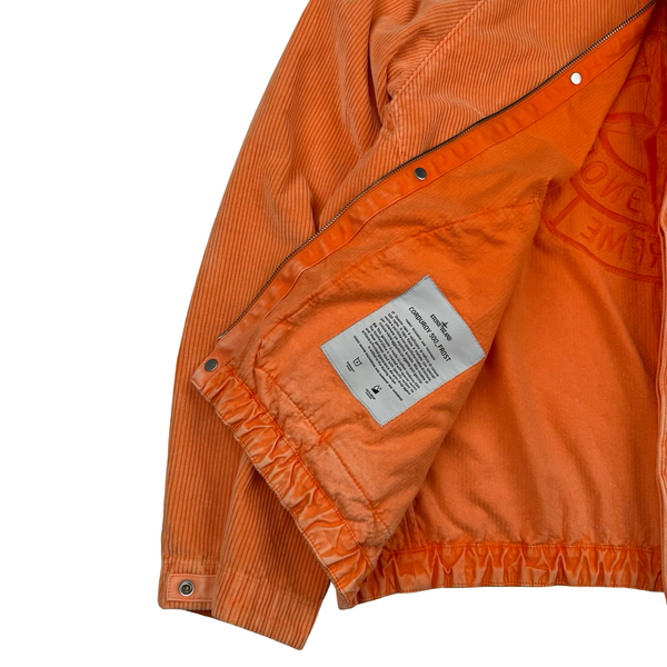 Stone Island x Supreme Orange Corduroy 500 Frost Jacket - Large