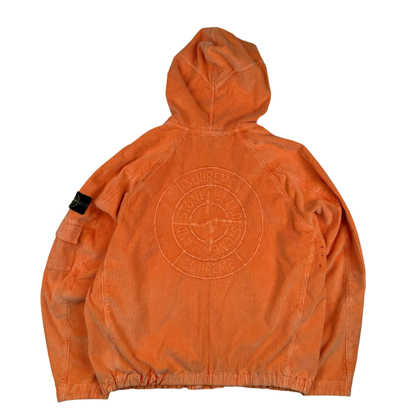 Stone Island x Supreme Orange Corduroy 500 Frost Jacket - Large