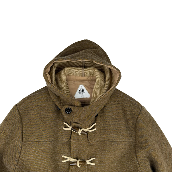 C.P. Company x Palace Rubber Wool Brown Duffel Jacket - Large
