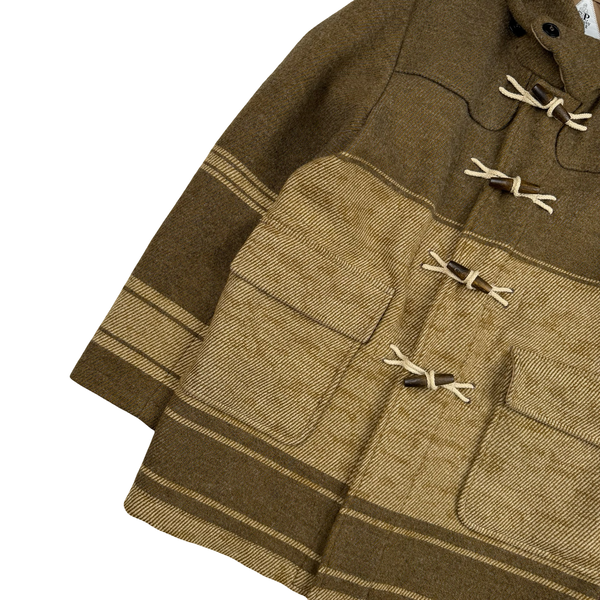 C.P. Company x Palace Rubber Wool Brown Duffel Jacket - Large