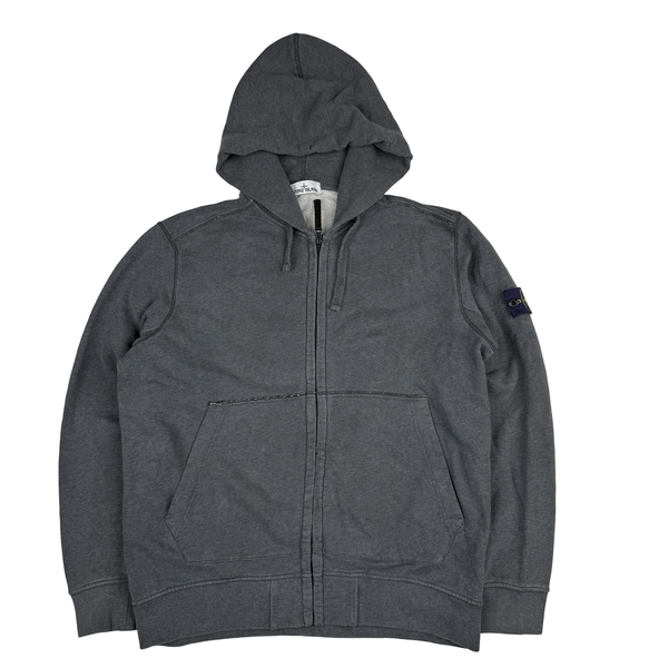 Stone Island Grey 2017 Zipped Hoodie - XL