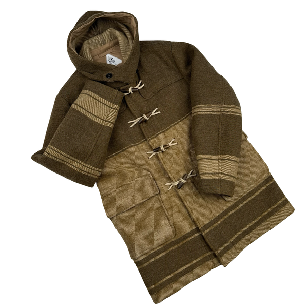 C.P. Company x Palace Rubber Wool Brown Duffel Jacket - Large