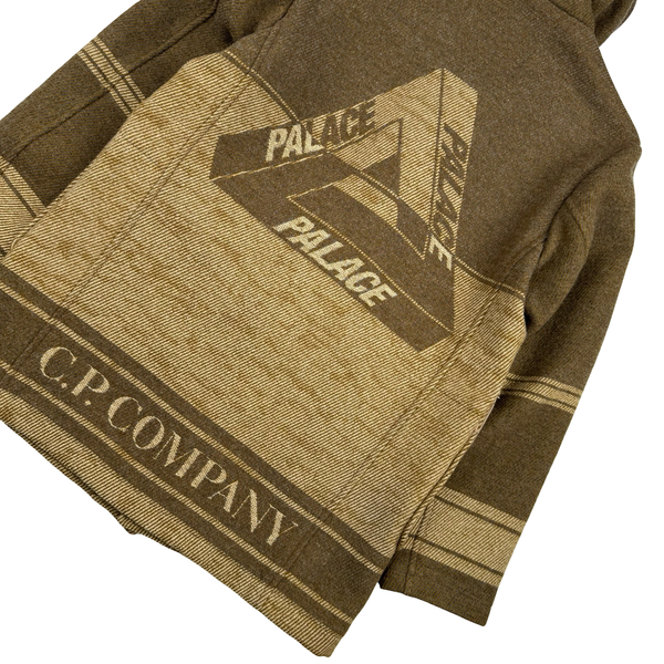C.P. Company x Palace Rubber Wool Brown Duffel Jacket - Large