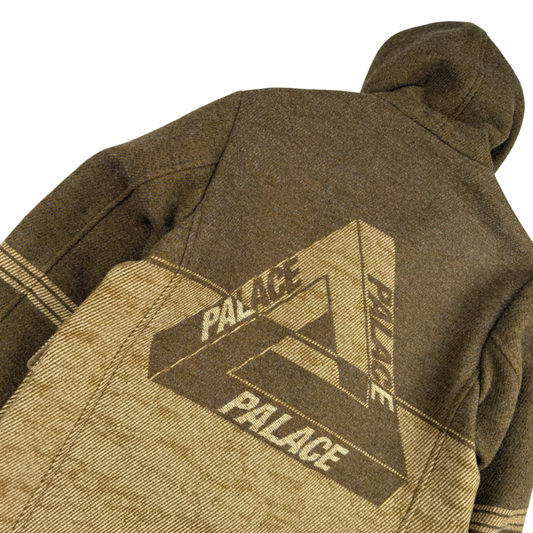 C.P. Company x Palace Rubber Wool Brown Duffel Jacket - Large