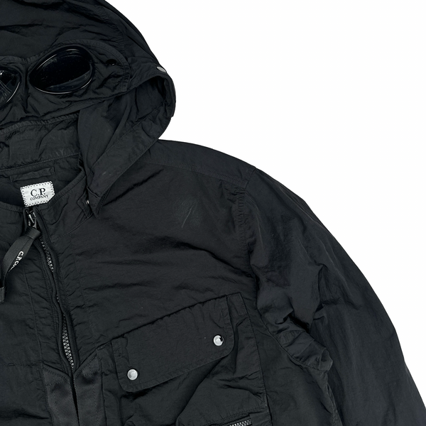 CP Company Black Chrome Goggle Jacket - Medium