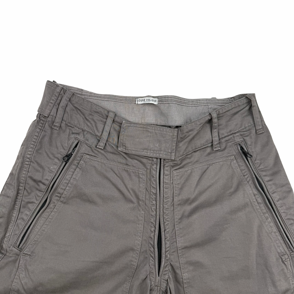 Stone Island 2005 Grey Baggy Cargo Trousers - Medium (48)