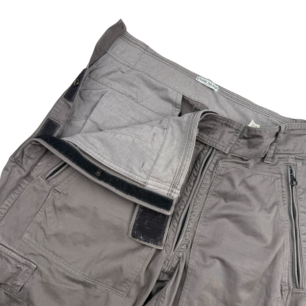 Stone Island 2005 Grey Baggy Cargo Trousers - Medium (48)