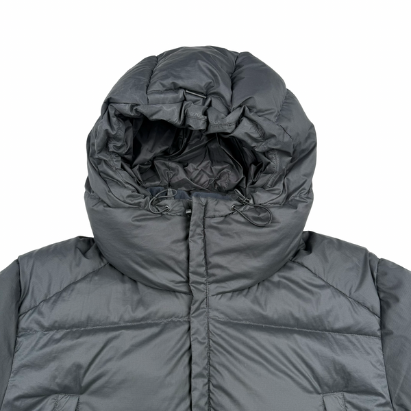 Snow Peak Black Down Hooded Puffer Jacket - Medium