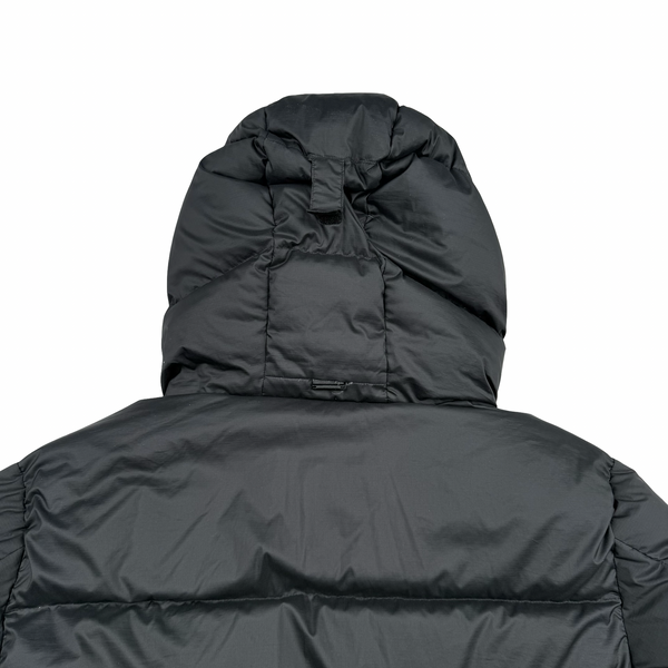 Snow Peak Black Down Hooded Puffer Jacket - Medium