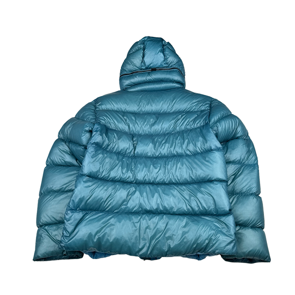 CP Company Blue DD Shell Google Multi Zip Puffer Jacket - Medium