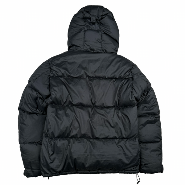 Snow Peak Black Down Hooded Puffer Jacket - Medium
