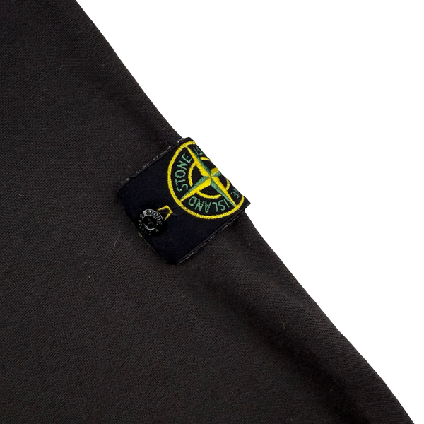 Stone Island 2011 Black Cotton Knit Hooded Zipped Jumper - XL