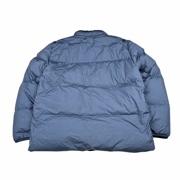 Stone Island 2022 Pale Blue Crinkle R-NY Down Puffer Jacket - XL