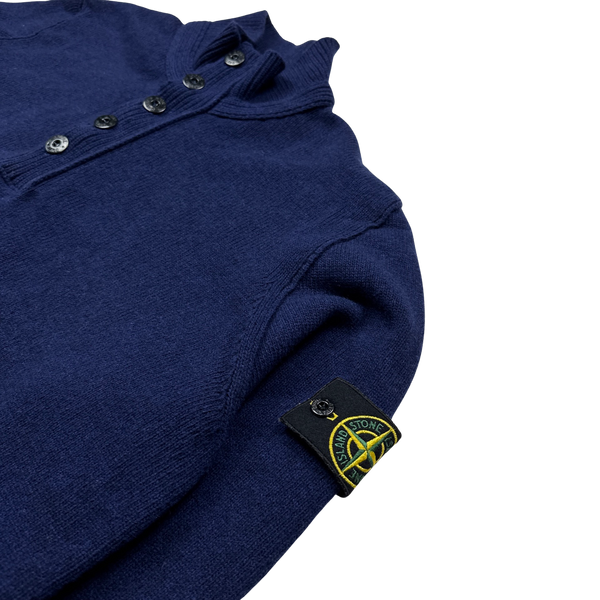 Stone Island 2013 Blue Pullover Knit Jumper - 3XL