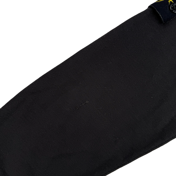 Stone Island 2011 Black Cotton Knit Hooded Zipped Jumper - XL