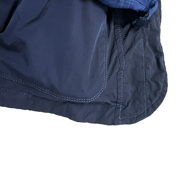 CP Company Jaeger LeCoultre Reversible Navy/Checked Goggle Jacket - Large