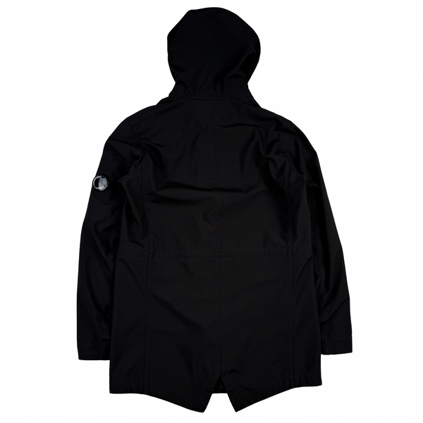 CP Company Black Fishtail Parka Soft Shell - Small (46)