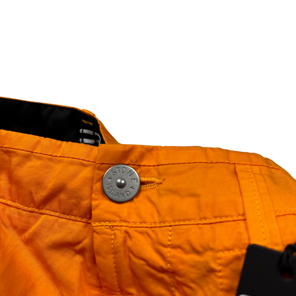 Stone Island 2023 Orange Regular Fit Cargo Twill TC Trousers - 29"