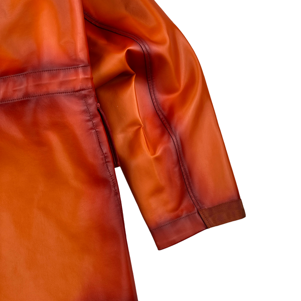 CP Company Orange Bi-FILM Garment Dyeing Pocketed Fisherman Jacket - Large
