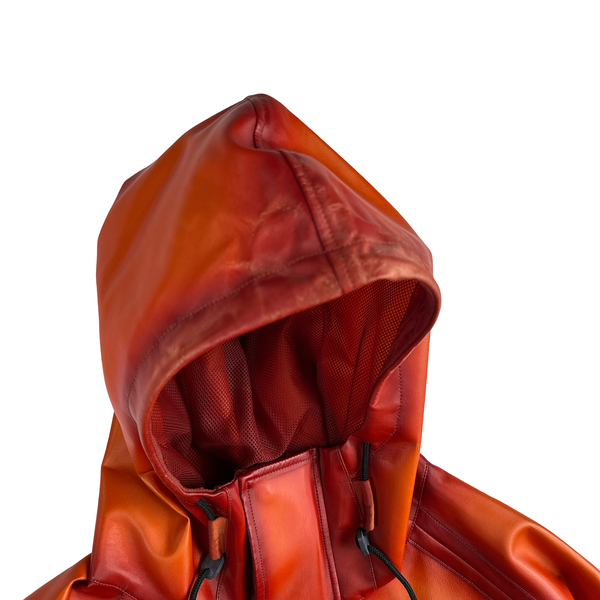CP Company Orange Bi-FILM Garment Dyeing Pocketed Fisherman Jacket - Large