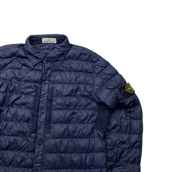 Stone island micro sales yarn down overshirt
