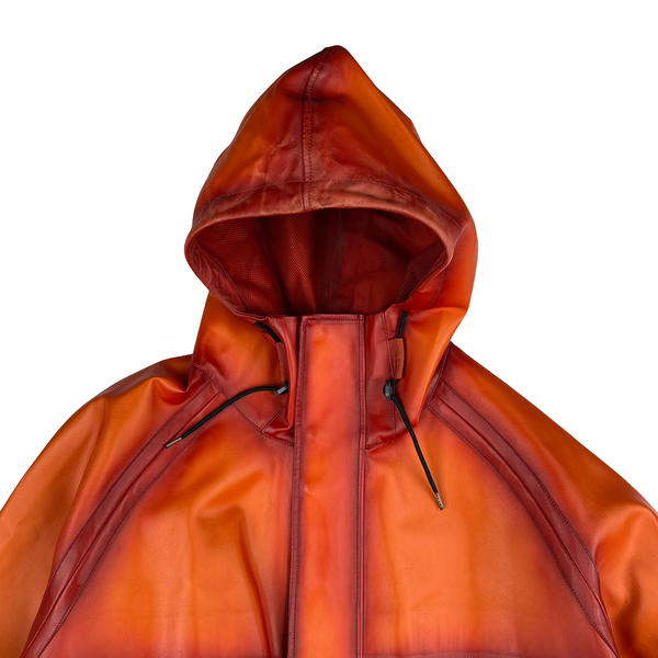 CP Company Orange Bi-FILM Garment Dyeing Pocketed Fisherman Jacket - Large