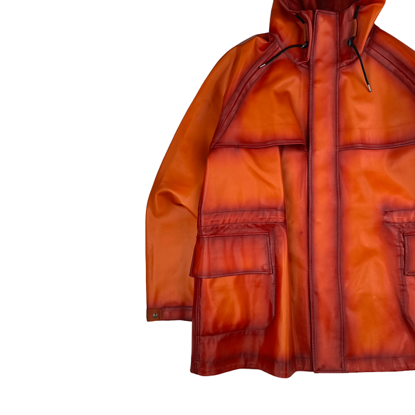CP Company Orange Bi-FILM Garment Dyeing Pocketed Fisherman Jacket - Large