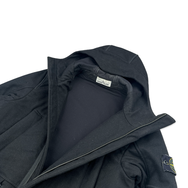Stone Island 2018 Black Panno 4L Stretch Parka Jacket - Small