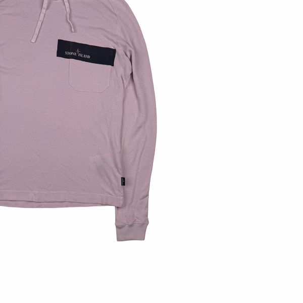 Stone Island 2016 Lightweight Pink Pullover Hoodie - Small