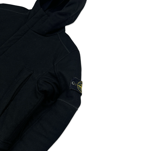 Stone Island 2018 Black Panno 4L Stretch Parka Jacket - Small