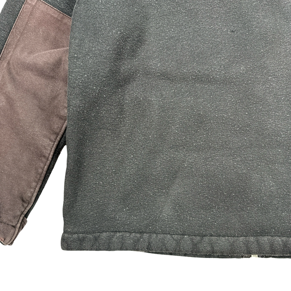 Stone Island 1999 Brown Fleece Lined Vintage Zipped Jumper - Large