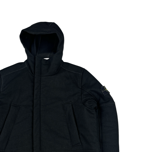 Stone Island 2018 Black Panno 4L Stretch Parka Jacket - Small