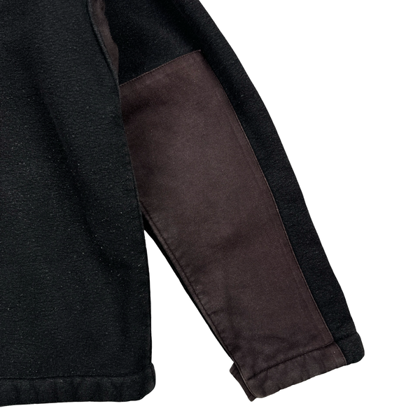 Stone Island 1999 Brown Fleece Lined Vintage Zipped Jumper - Large