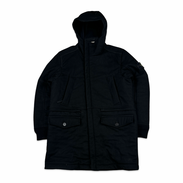 Stone Island 2018 Black Panno 4L Stretch Parka Jacket - Small